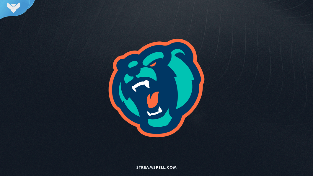 Bear Mascot Logo - StreamSpell