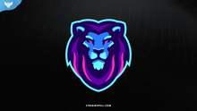 Load image into Gallery viewer, Blue Lion Mascot Logo - StreamSpell