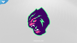 Gorilla Mascot Logo - StreamSpell