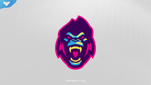 Monkey Mascot Logo - StreamSpell