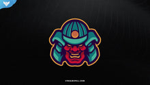 Load image into Gallery viewer, Blue Samurai Mascot Logo - StreamSpell