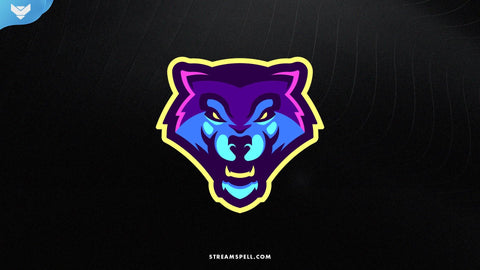 Wolf Mascot Logo - StreamSpell