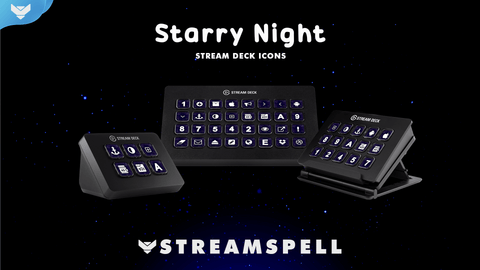 Starry Night Stream Deck Icons - StreamSpell