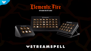 Elements: Fire Stream Deck Icons - StreamSpell