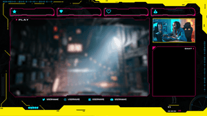 Cyberpunk: Hacker OBS Scene Collection