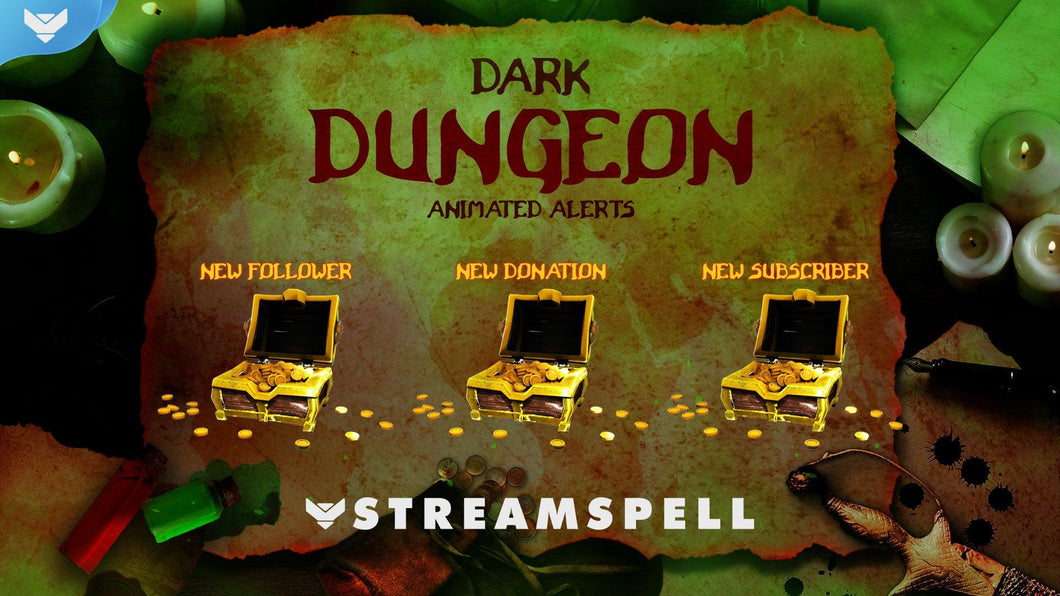 Dark Dungeon Stream Alerts - StreamSpell