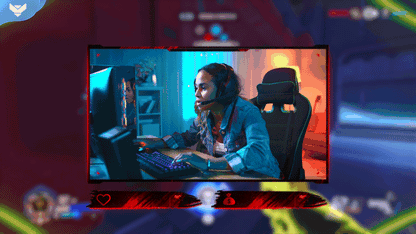 ESports: Legacy Animated Stinger Transition with red and black design, dynamic effects, and competitive gaming style, promoting the Legacy animated stream package by StreamSpell.