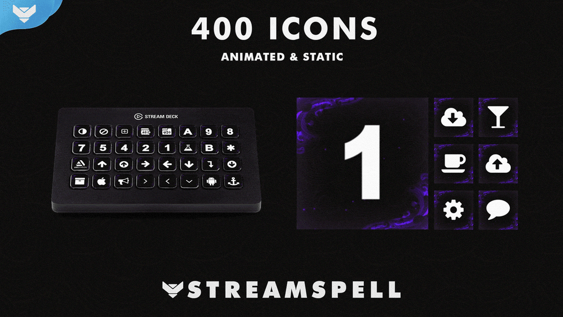 Elements: Air Stream Deck Icons | StreamSpell