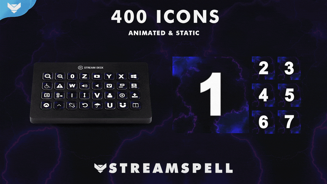 Elements: Thunder Stream Deck Icons