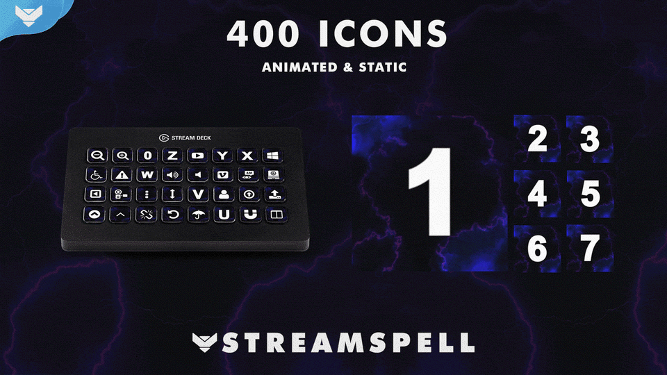 Elements: Thunder Stream Deck Icons