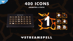 Elements: Fire Stream Deck Icons - StreamSpell