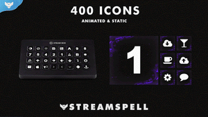 Elements: Air Stream Deck Icons - StreamSpell