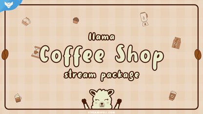 Llama Coffee Shop Stream Package