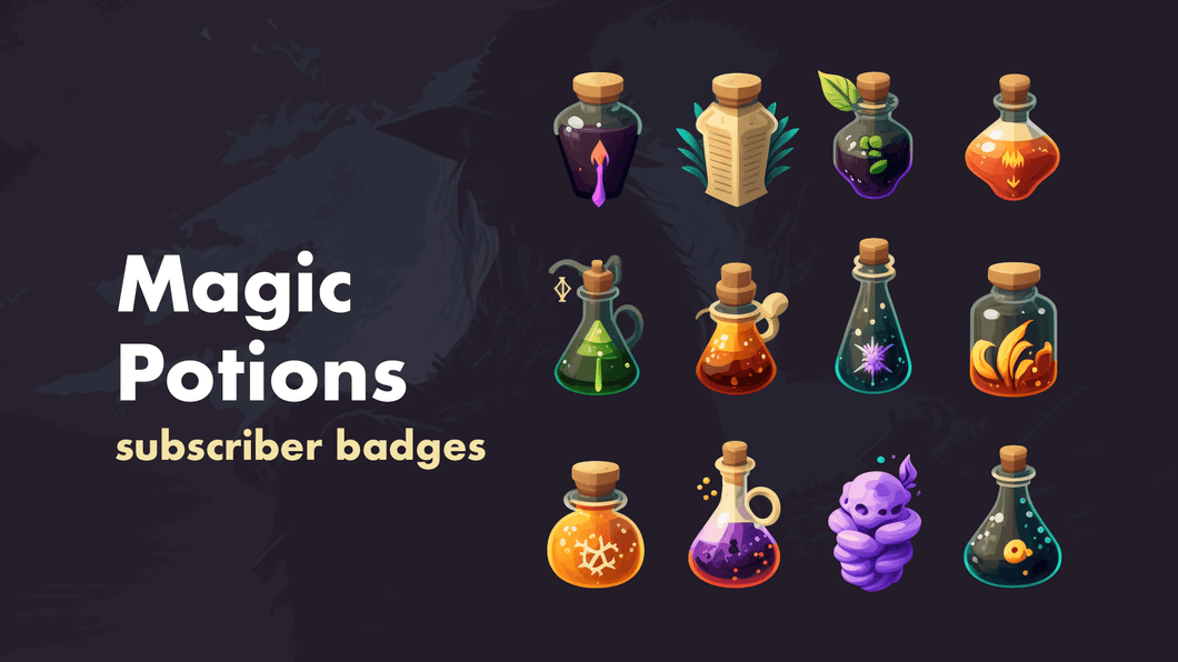 Magic Potions Sub Badges - StreamSpell