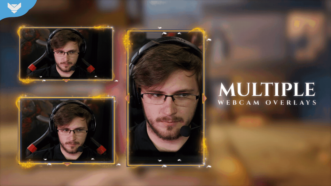 Lofi Dream Stream Package multiple webcam overlays preview by StreamSpell, featuring 16:9, 4:3, and 9:16 webcam frame options for creators using OBS Studio and Streamlabs.