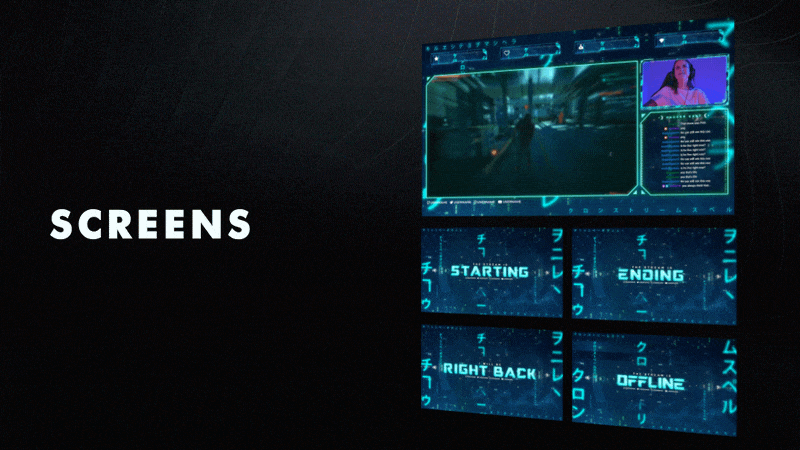 Neon Hacker Stream Package