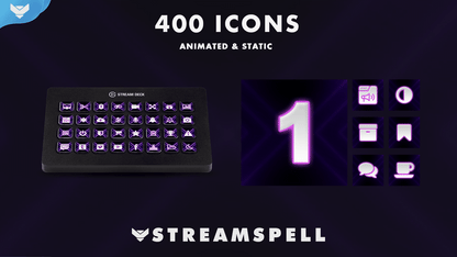 Neon Stream Deck Icons