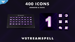 Neon Stream Deck Icons