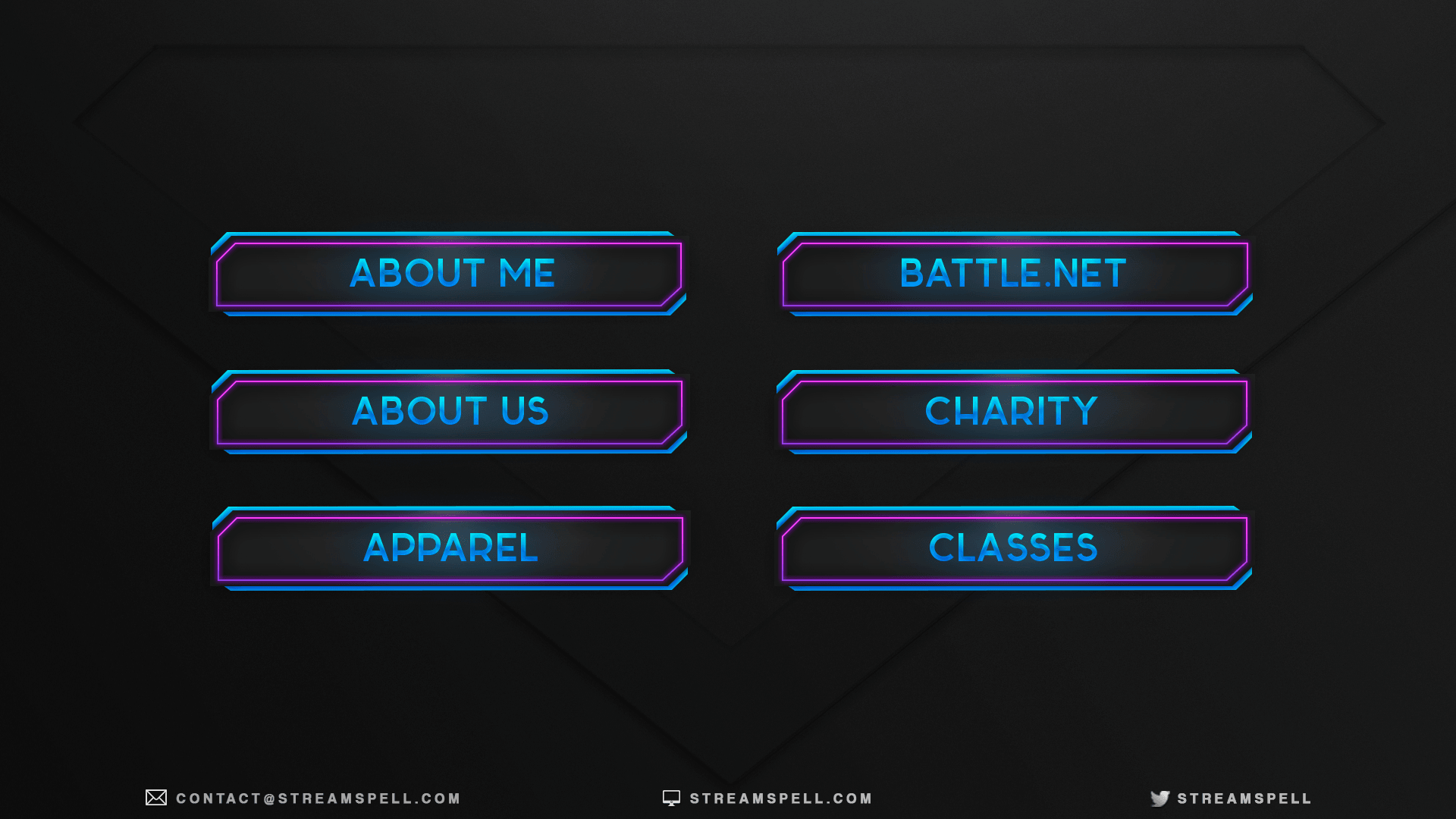 Free Neon Stream Panels - StreamSpell