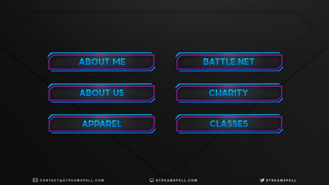 Free Neon Stream Panels - StreamSpell