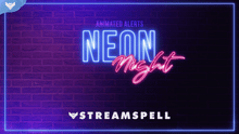 Load image into Gallery viewer, Neon Night Stream Alerts - StreamSpell