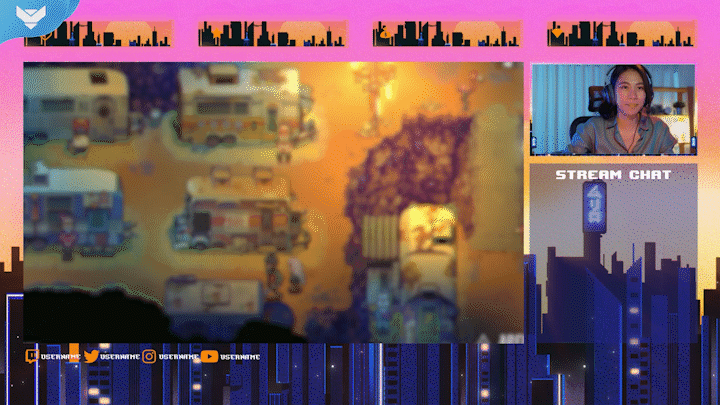 Pixel Sunset Stream Package