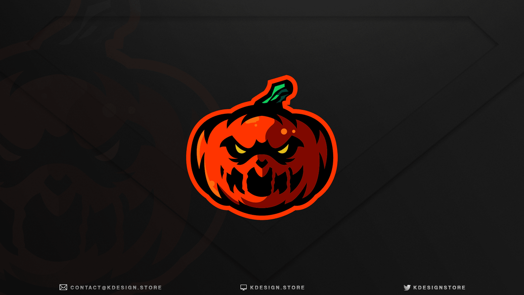 Pumpkin Mascot Logo - StreamSpell