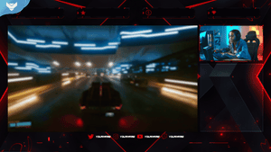 Red Glitch Stream Package