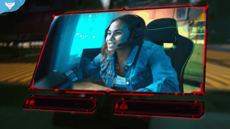 Red Glitch Stream Package