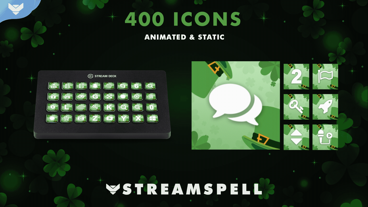 St. Patrick's Day Stream Deck Icons