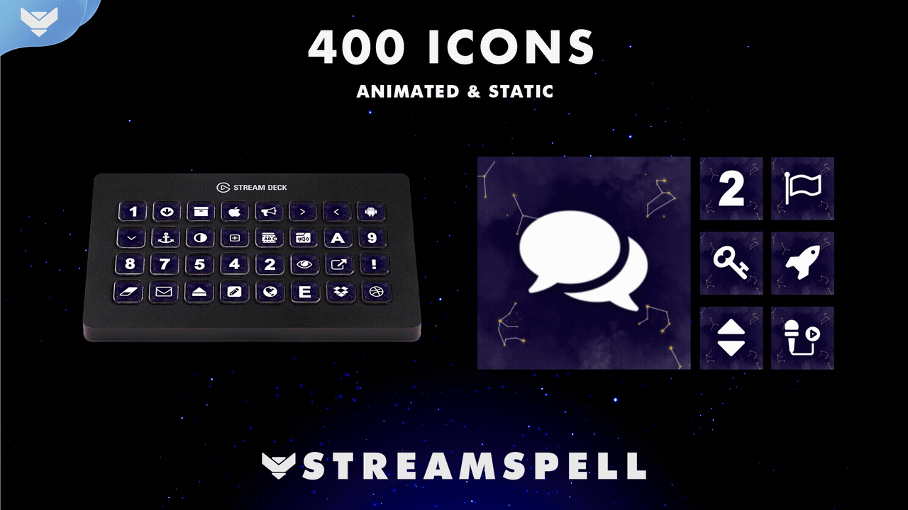 Starry Night Stream Deck Icons
