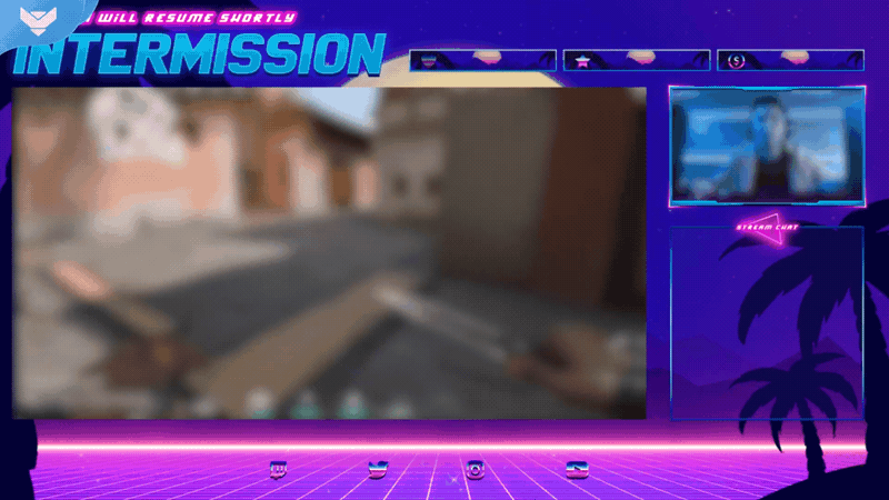 Synthwave Animated Stream Package