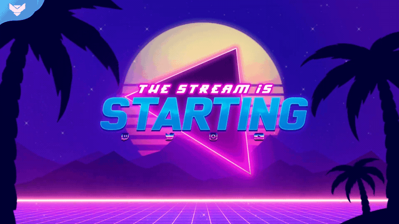 Synthwave Animated Stream Package
