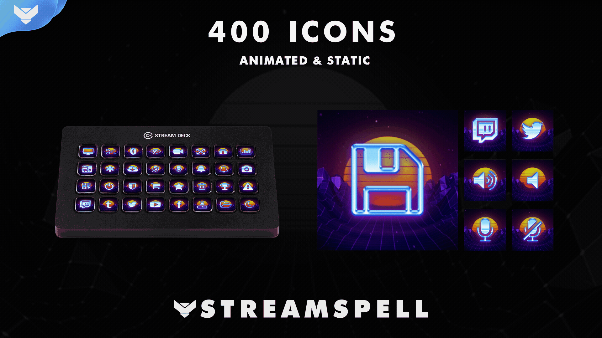 Synthwave Stream Deck Icons