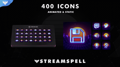 Synthwave Stream Deck Icons