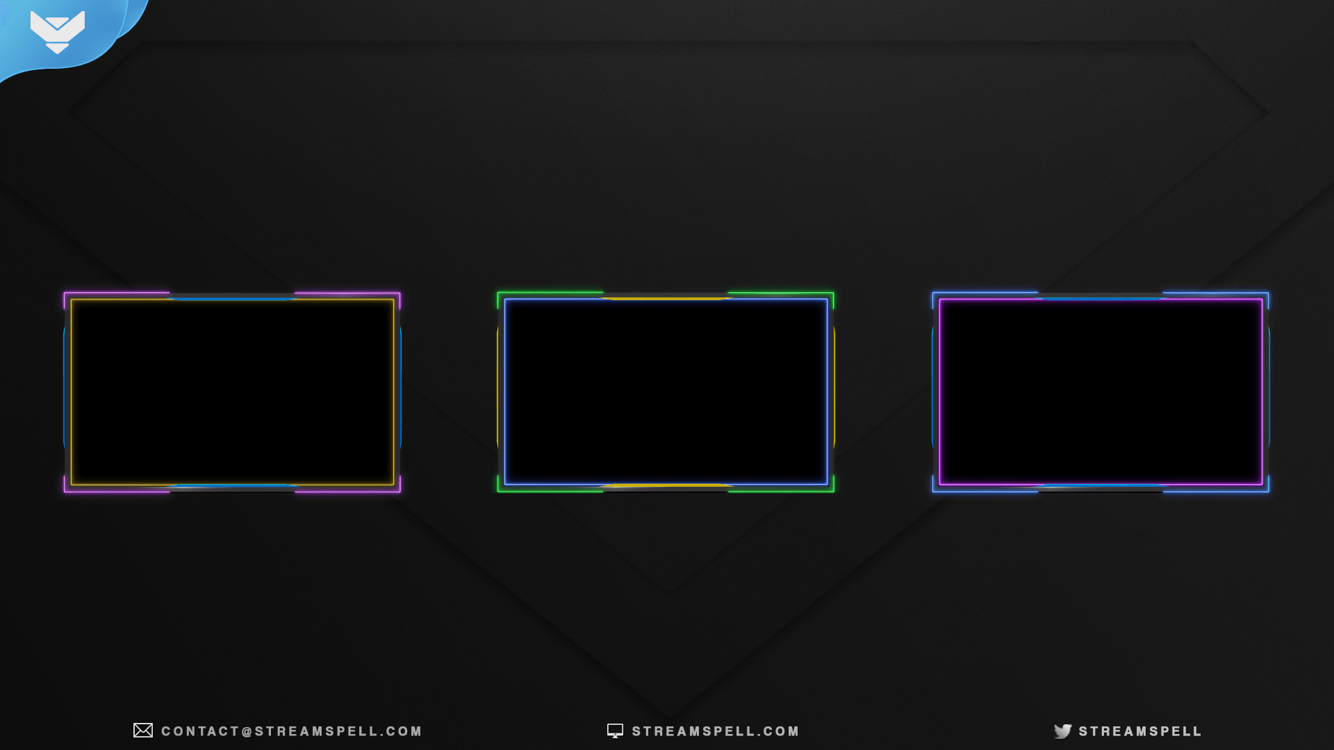 Pop Neon Animated Webcam Overlay - StreamSpell