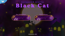 Load image into Gallery viewer, Black Cat Stream Alerts - StreamSpell
