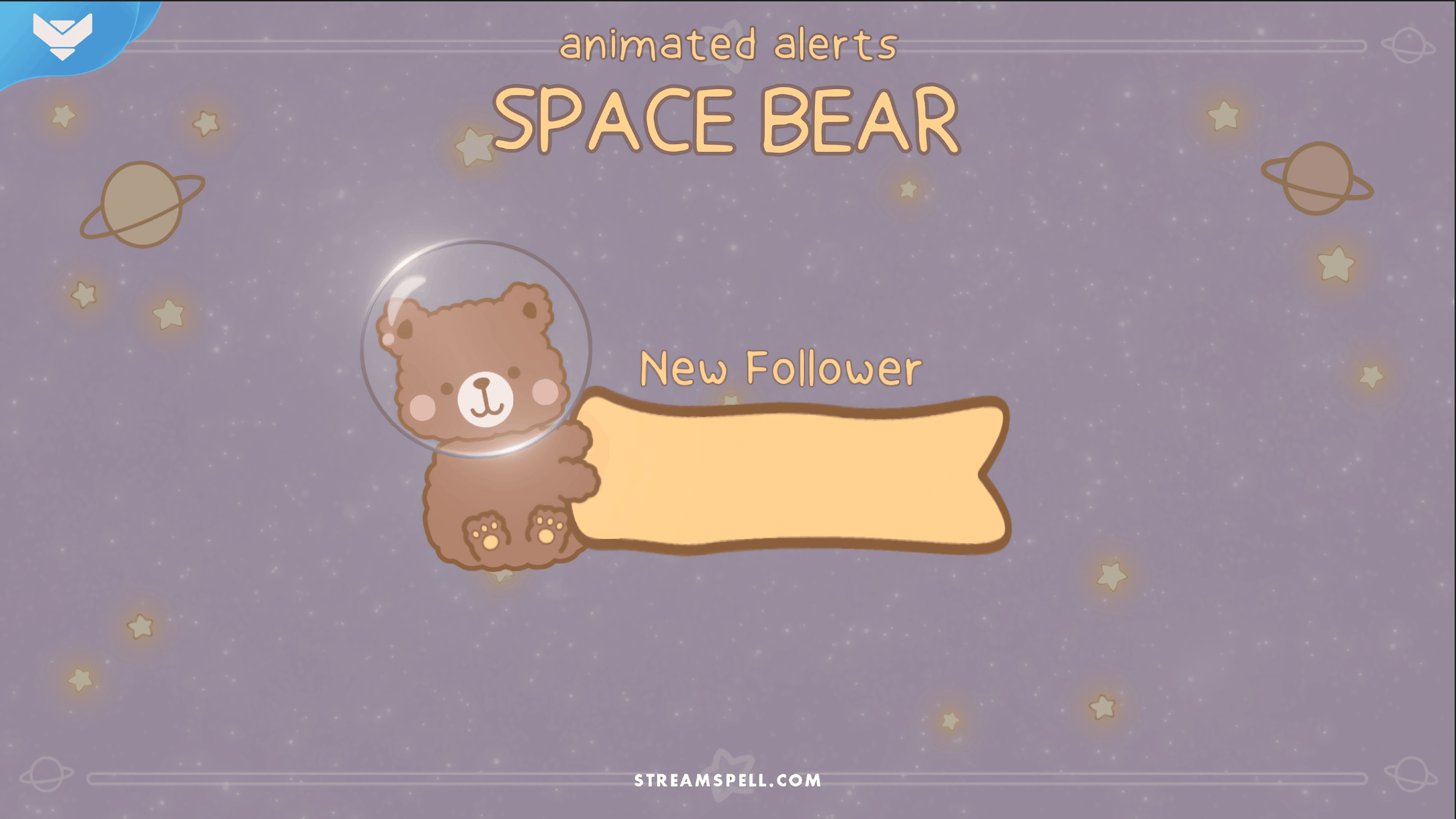 Space Bear Stream Alerts - StreamSpell