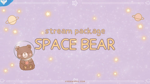 Space Bear Stream Package - StreamSpell