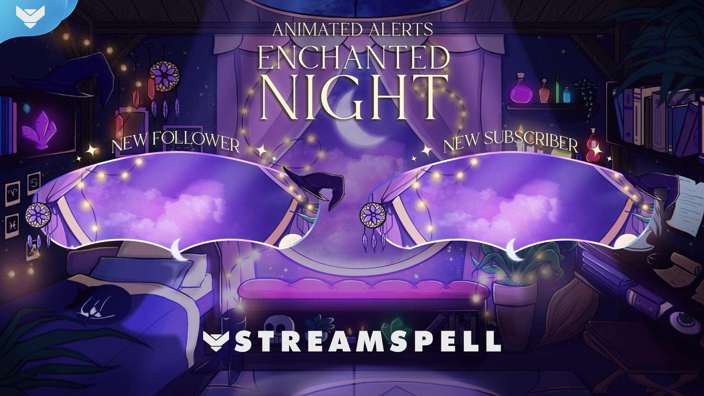 Enchanted Night Stream Alerts - StreamSpell