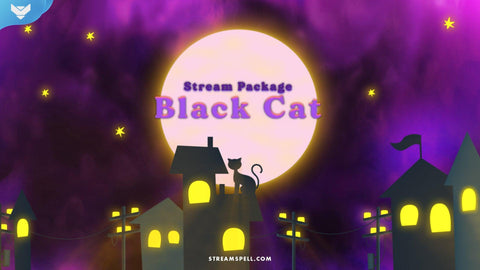 Black Cat Stream Package - StreamSpell