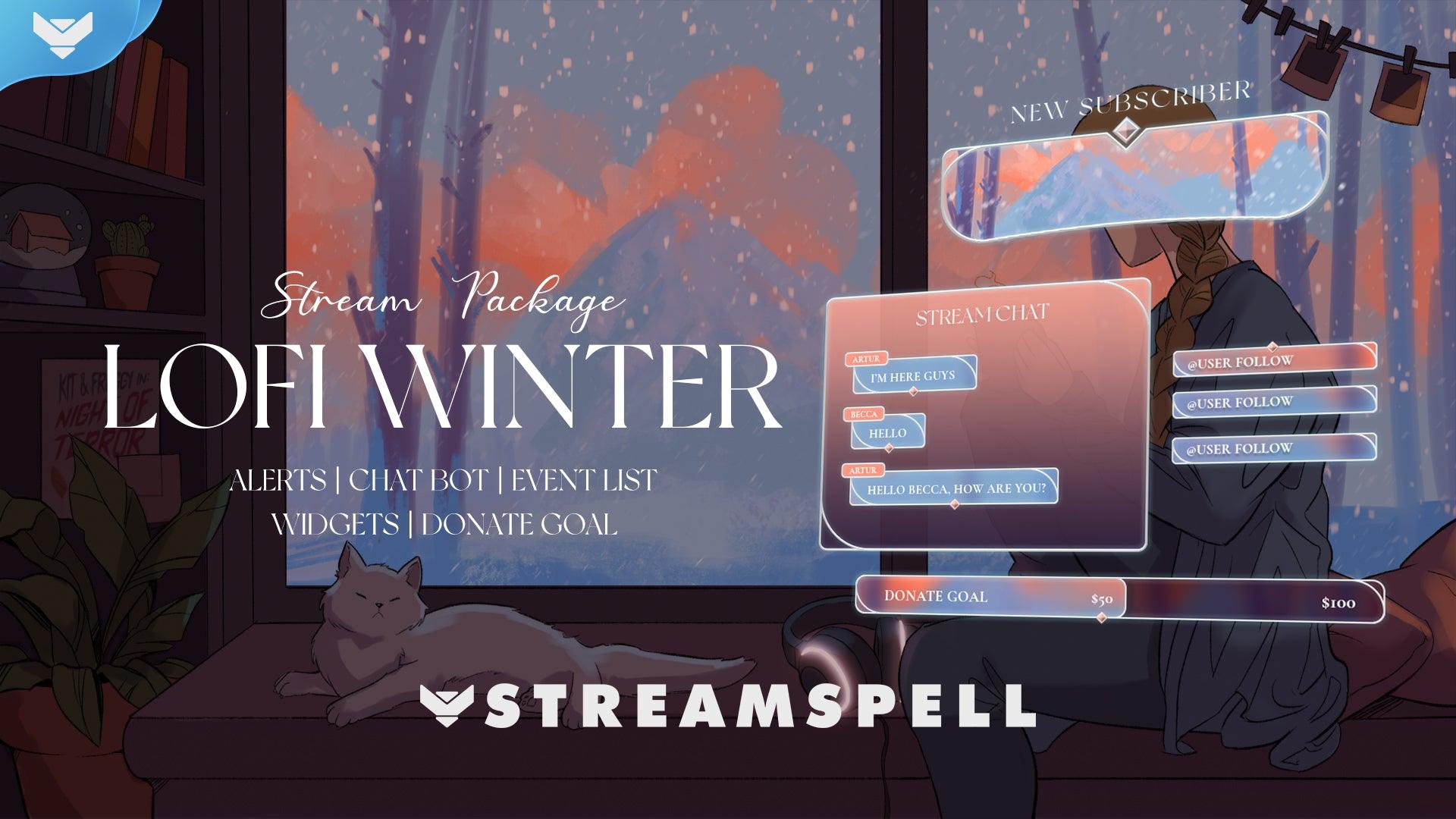 Lofi Winter Stream Alerts - StreamSpell