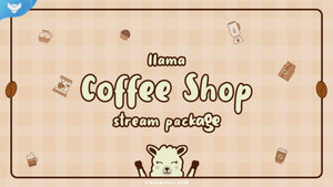 Llama Coffee Shop Stream Package - StreamSpell