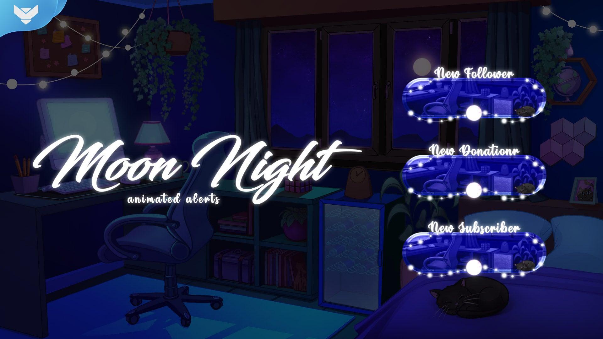 Moon Night Stream Alerts - StreamSpell