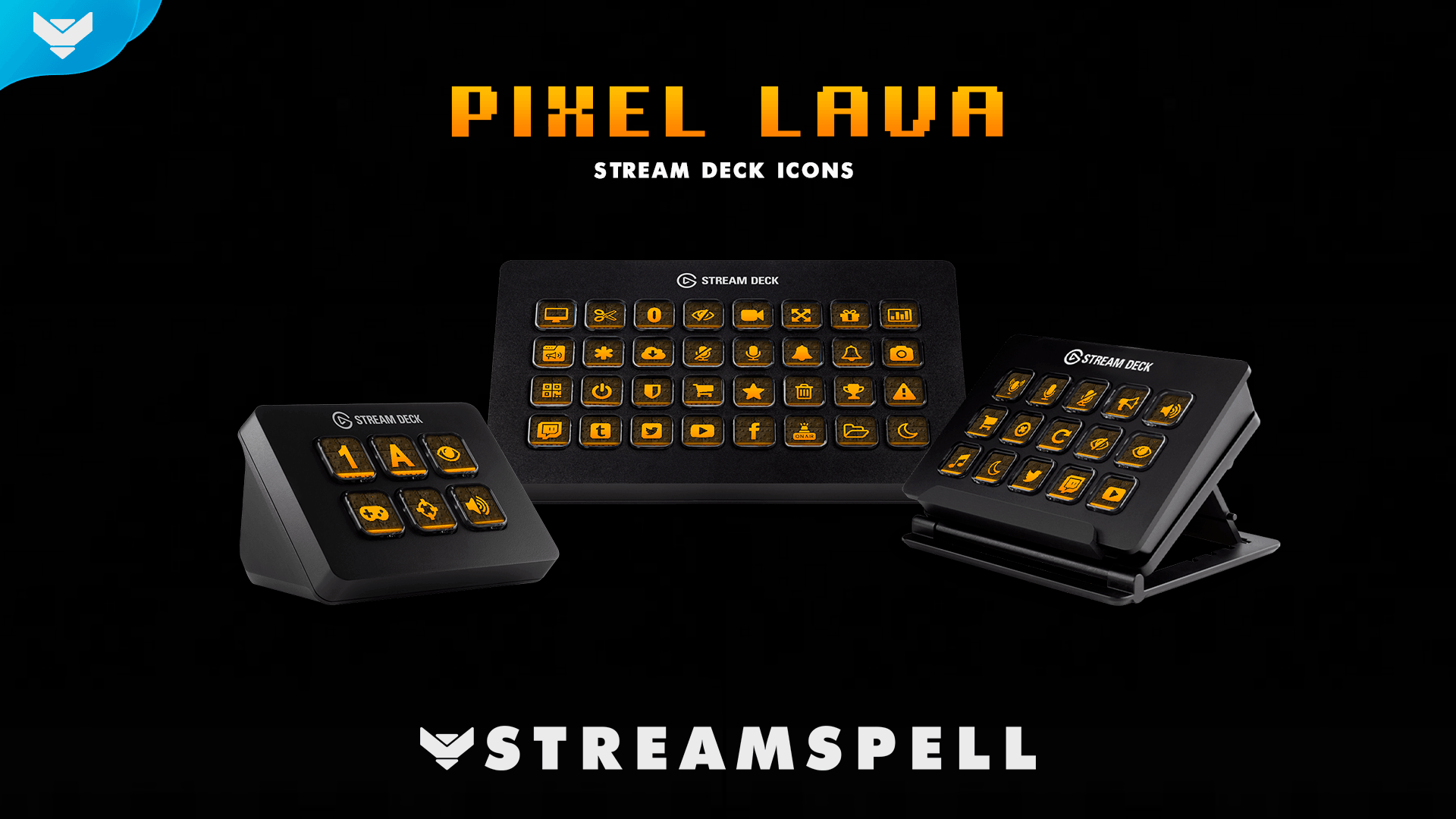 Pixel Lava Stream Deck Icons - StreamSpell