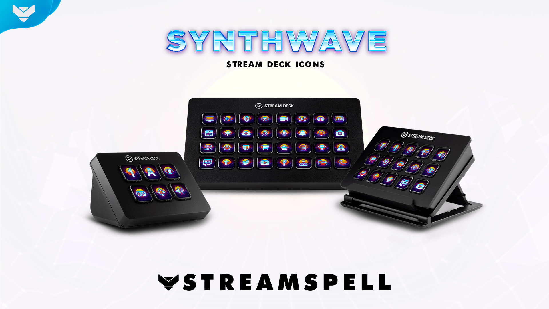 Synthwave Stream Deck Icons - StreamSpell