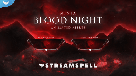 Ninja: Blood Night Stream Alerts - StreamSpell