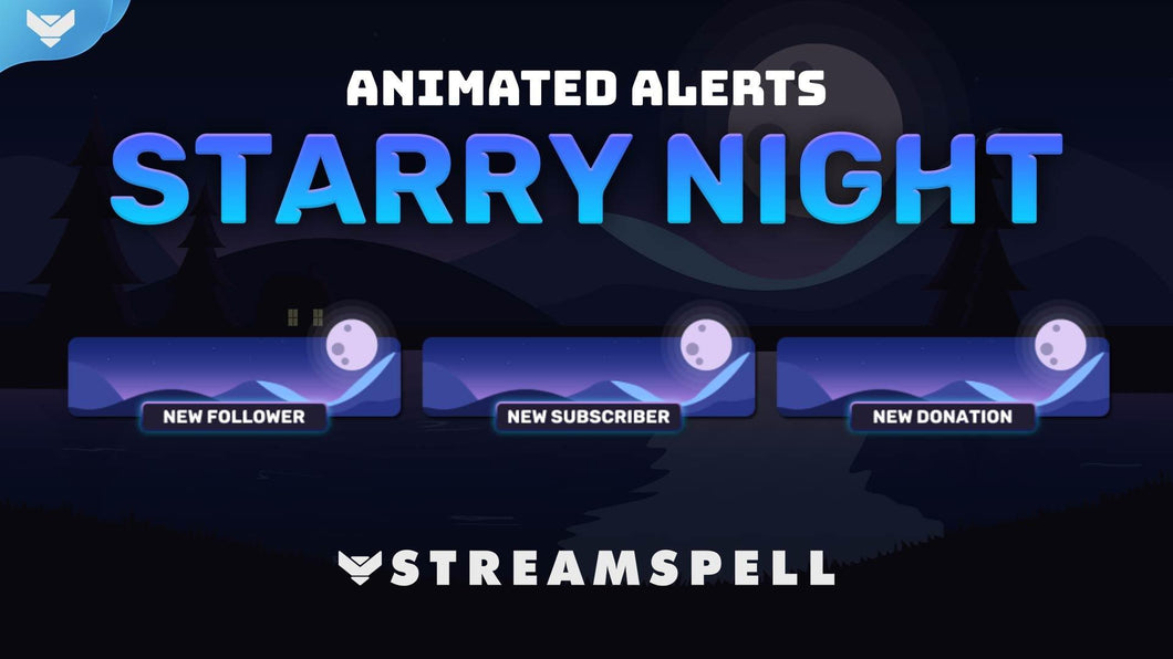 Starry Night Stream Alerts - StreamSpell