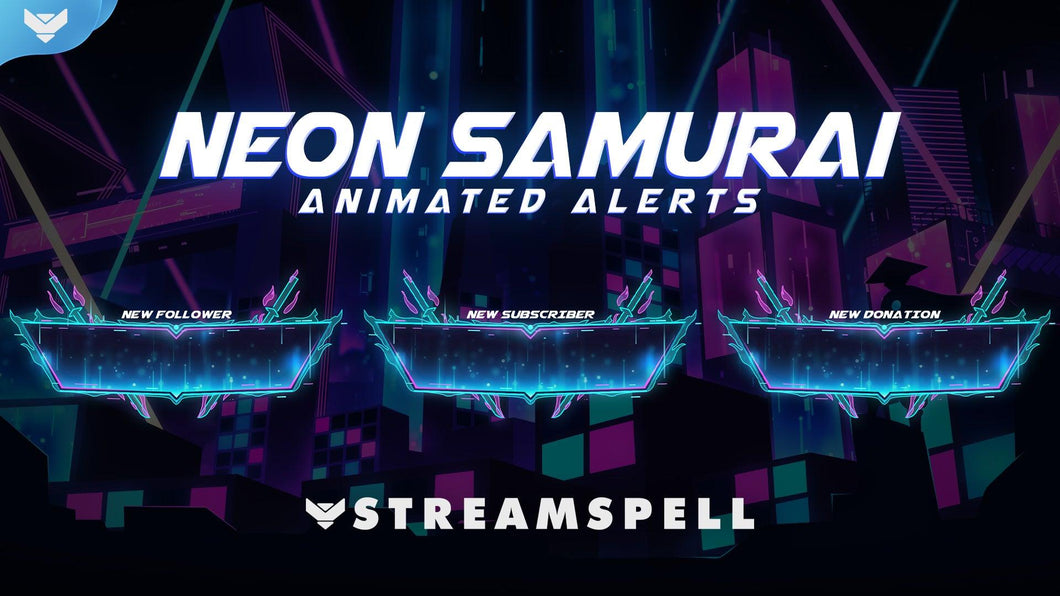 Neon Samurai Stream Alerts - StreamSpell