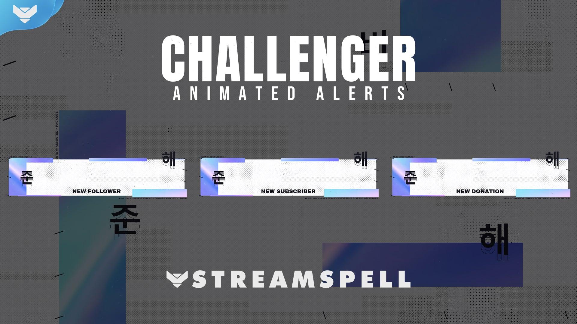 Challenger Stream Alerts - StreamSpell